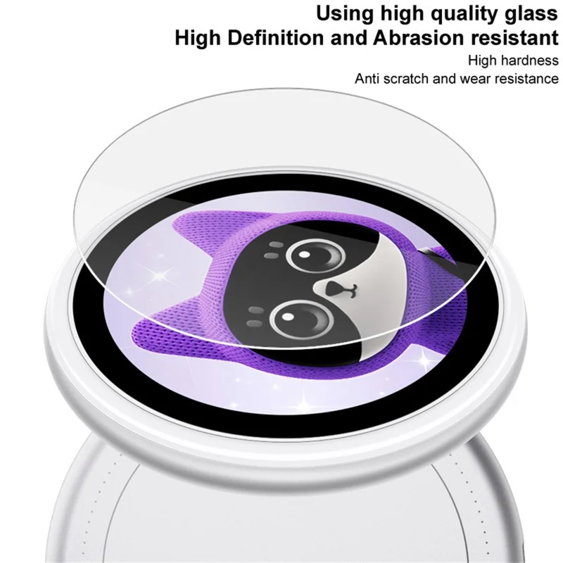 IMAK para Oppo Bubble Protector de Pantalla de Vidrio Templado con Película de Posicionamiento Automático - Transparente