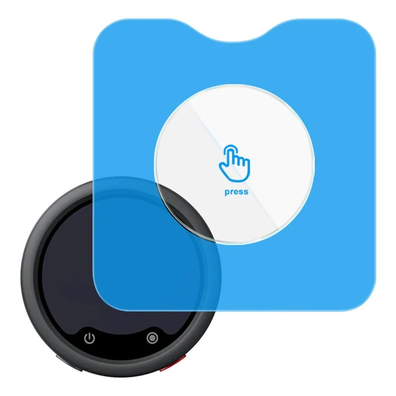 IMAK voor Insta360 Mic Pro gehard glas screenprotector met zelfpositionerende film - transparant
