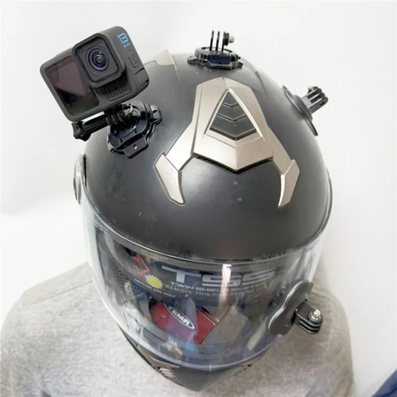 Шлем-крепление с поворотом на 360 градусов для экшн-камеры GoPro, быстросъемная адгезионная база — черный цвет