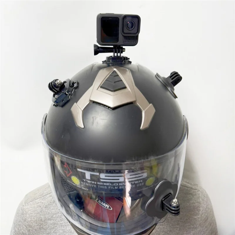 Шлем-крепление с поворотом на 360 градусов для экшн-камеры GoPro, быстросъемная адгезионная база — черный цвет