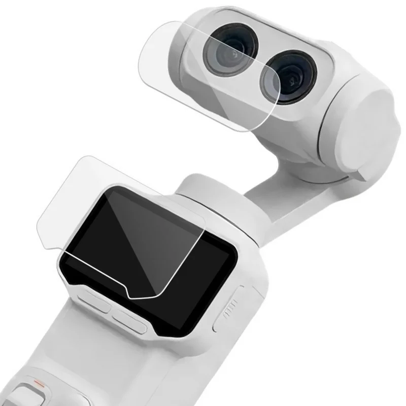 IMAK For Insta360 Luna Pro Camera Tempered Glass Screen Protector + Lens Protector Kit - Transparent
