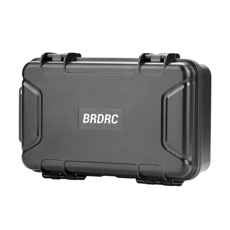 BRDRC for DJI Osmo Pocket 4P Safety Box PP + Sponge Shock Absorbing Protective Case - Black