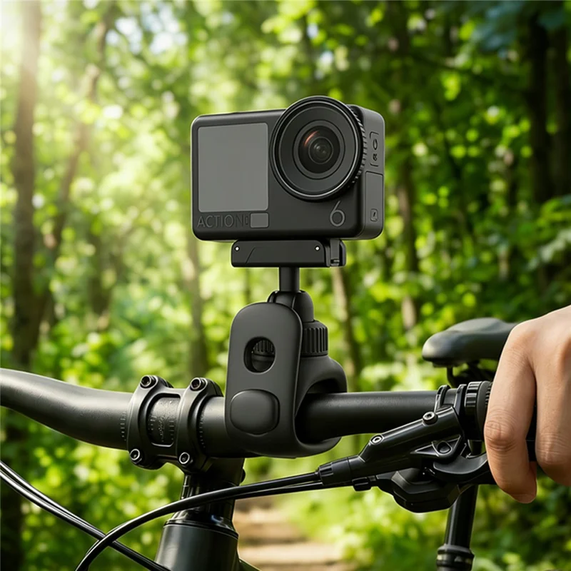 Suporte com Alça Elástica para DJI Osmo Nano / Action 6 Suporte de Câmara Ajustável em 3 Posições - Preto
