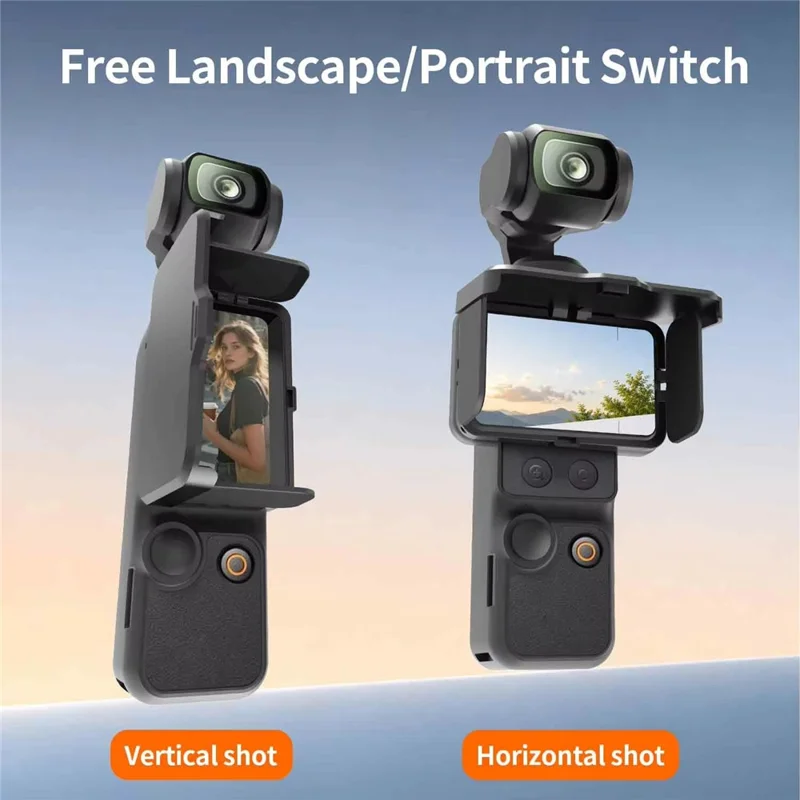 Screen Hood for DJI Osmo Pocket 4P  /  4  /  3 Anti-Glare Folding Screen Protective Cover - Black