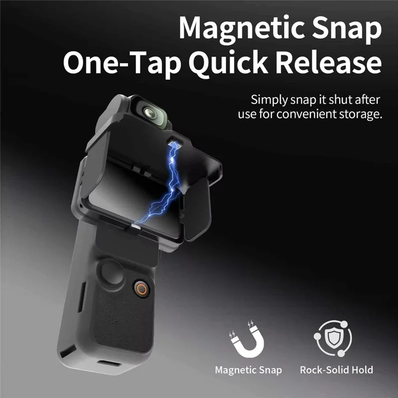 Screen Hood for DJI Osmo Pocket 4P  /  4  /  3 Anti-Glare Folding Screen Protective Cover - Black