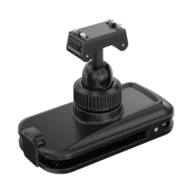 Magnetic Quick Release Backpack Clip for Insta360 Ace / Ace Pro / Ace Pro 2 / X5 360 Degree Rotating Pan-Tilt Camera Mount - Black