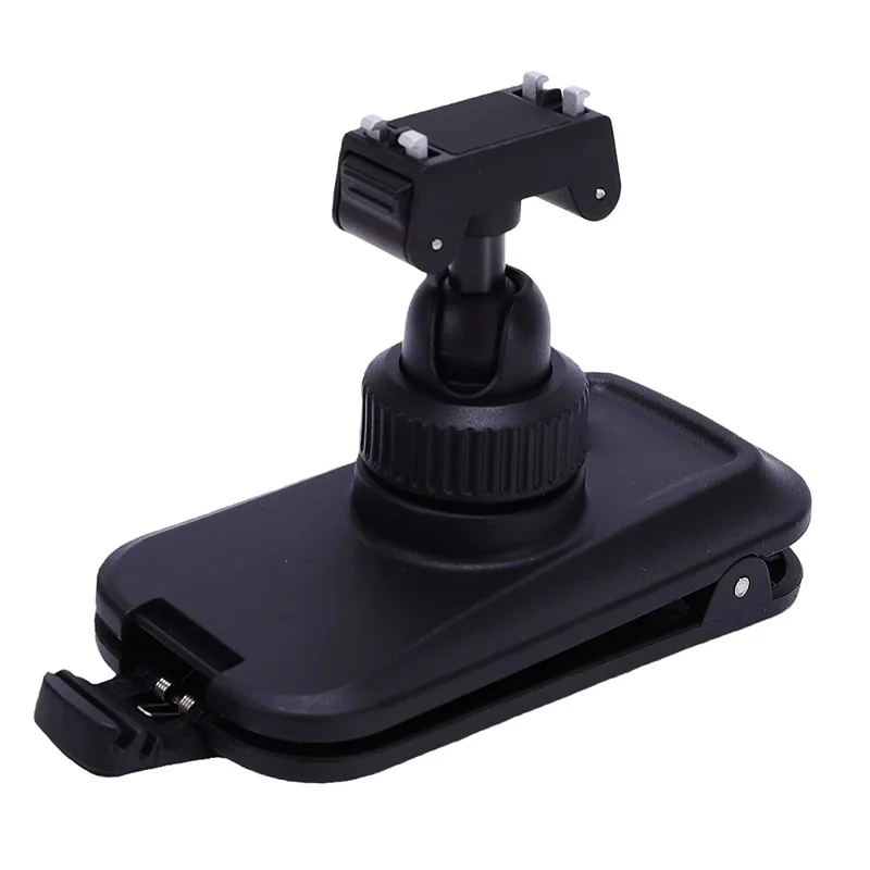 Magnetic Quick Release Backpack Clip for Insta360 Ace / Ace Pro / Ace Pro 2 / X5 360 Degree Rotating Pan-Tilt Camera Mount - Black