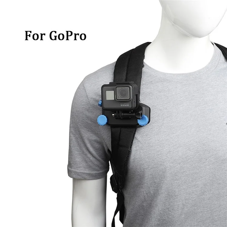 Clip de Montage de Sangle de Sac à Dos de Caméra Sportive Pour GoPro Hero 8 7 6 5 4 / Dji Osmo Action / yi 4k / Insta360 One / Sjcam / Eken