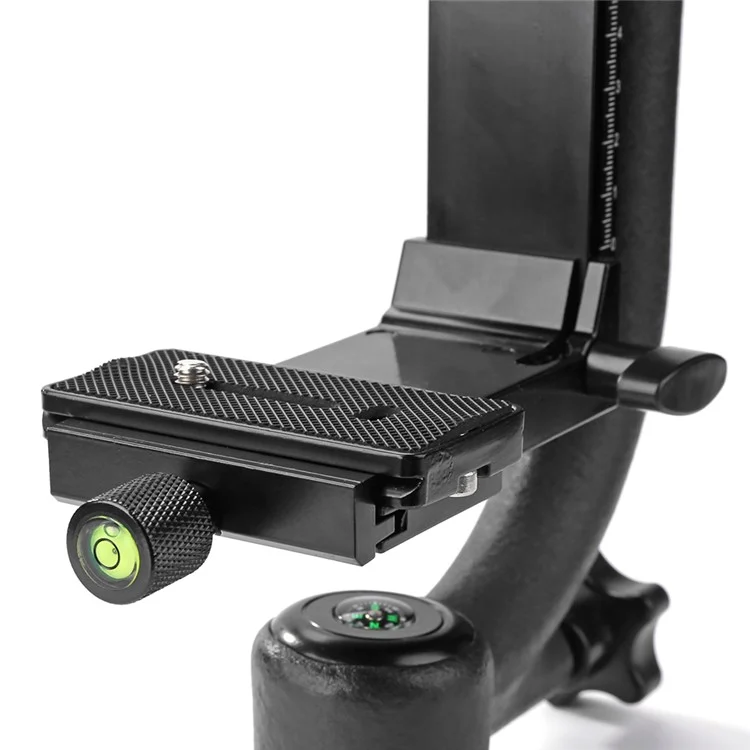 Panoramischer 360-Grad-Vertikaler Gimbal-Stativkopf mit 1/4-Zoll-Schraube, Teleobjektiv-Schnellwechselplatte für DSLR-Kameras