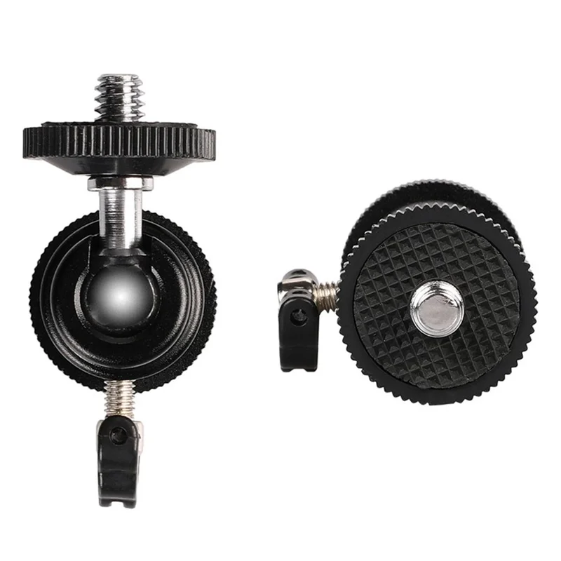 1/4" Screw Mini Hot Shoe Ball Head Flash Bracket Holder Mount for Camera Tripod