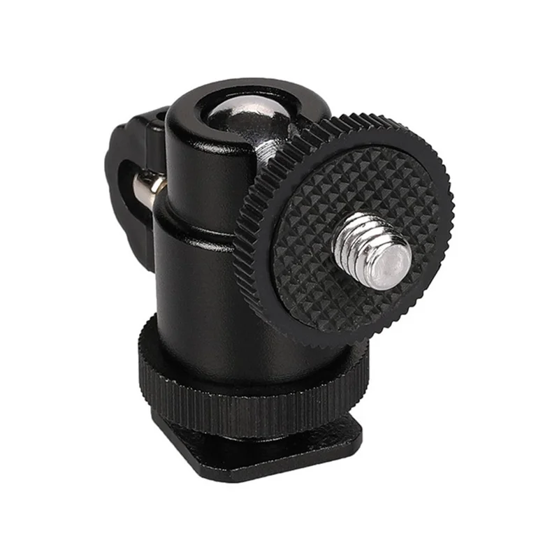 1/4" Screw Mini Hot Shoe Ball Head Flash Bracket Holder Mount for Camera Tripod
