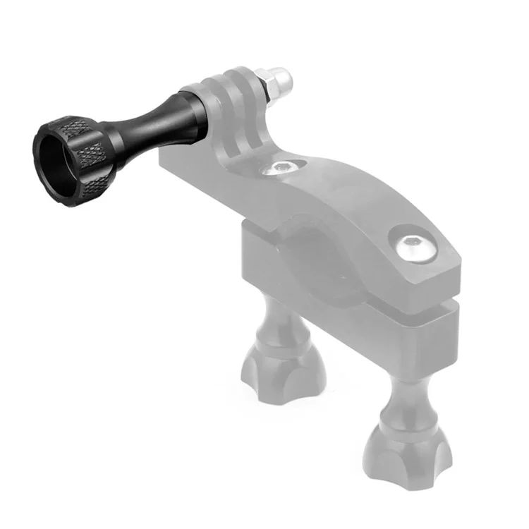 3 Stück Aluminium-Legierung Lange Kurze Daumenschrauben Muttern für GoPro Hero Black 8 7 6 5 4 SJcam EKEN YI 4K - Schwarz