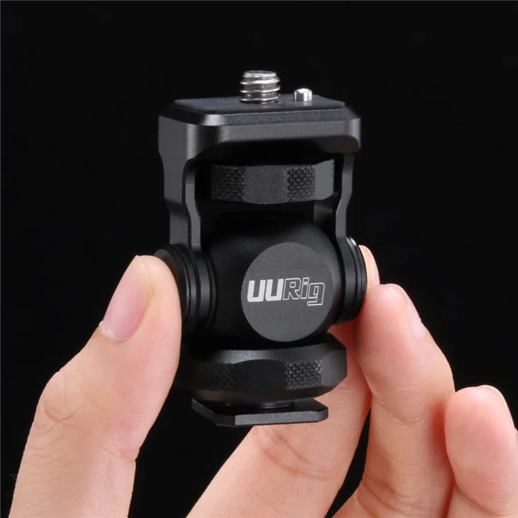 UURig R015 Vlogger Monitor Mount Adapter Cold Shoe Ballhead Monitor Bracket Mic Holder
