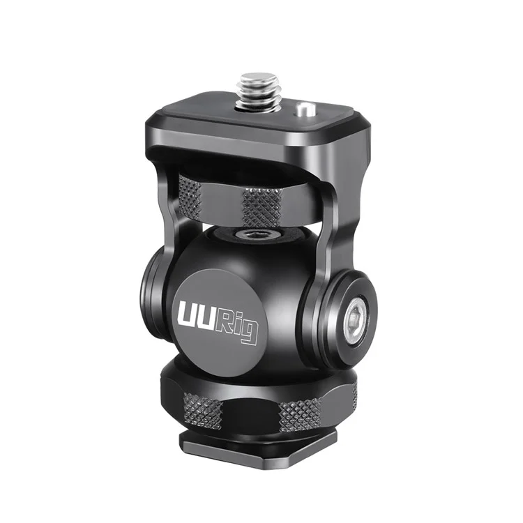 UURig R015 Vlogger Monitor Mount Adapter Cold Shoe Ballhead Monitor Bracket Mic Holder