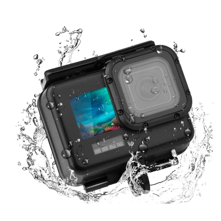 50m Depth Waterproof Case with Touch Screen for GoPro Hero 9 Sports Camera