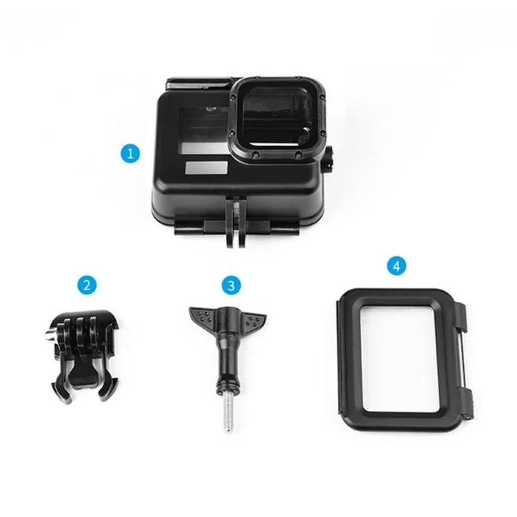 50m Depth Waterproof Case with Touch Screen for GoPro Hero 9 Sports Camera