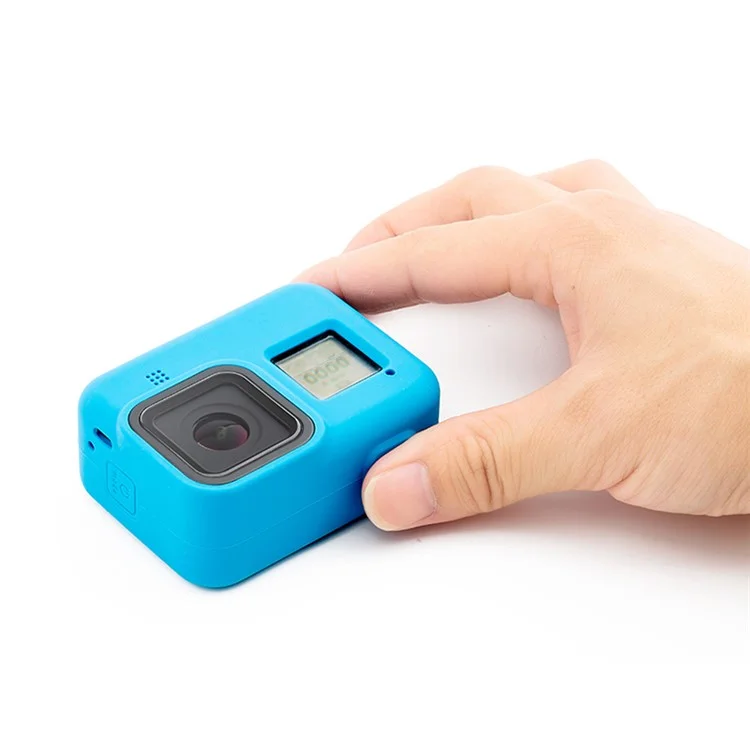 Silicone Protective Case for GoPro Hero 8 with Lanyard Action Camera Accessories - Black