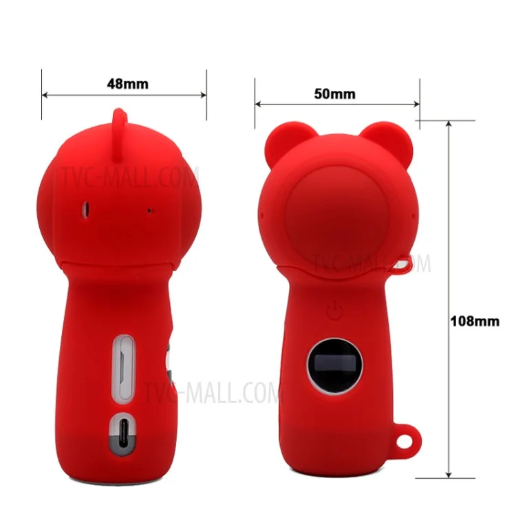 Full Body Drop-proof Soft Silicone Protective Cover Case for Samsung Gear 360 (2017) Panoramic 4K Sports Camera - Red