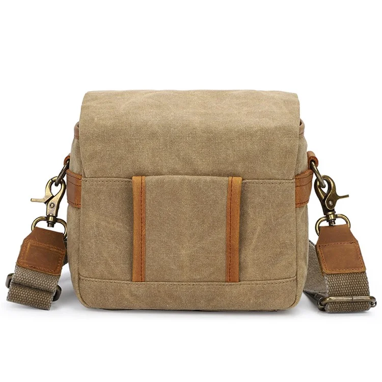 K-67 Canvas Camera Bag Practical Case Padded Camera Shoulder Bag for Sony A6000 A7R - Dark Grey