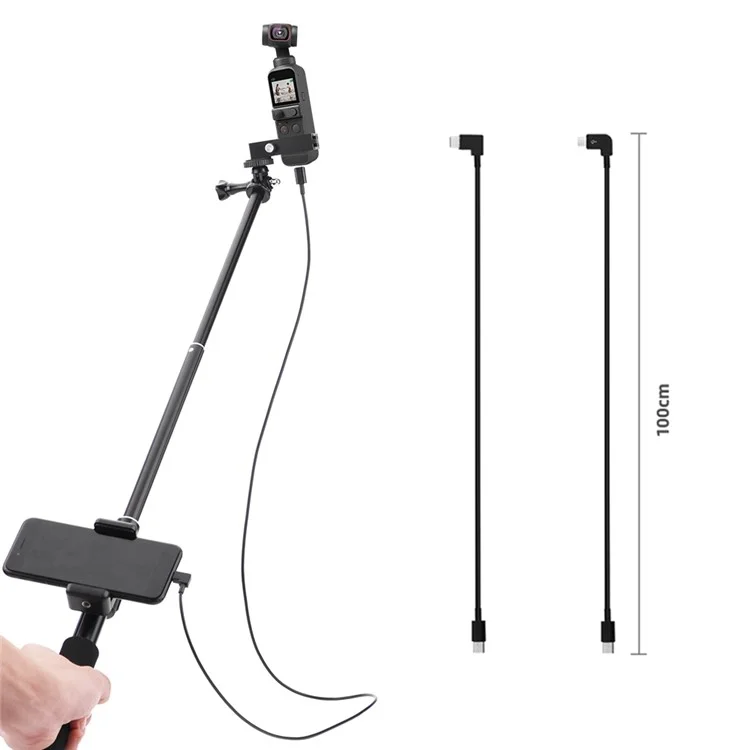 100 cm Datenleitungskamera Direkte Verbindung Zum Handy Conversion Draht-c-c Zum Typ-c/micro-usb-kabel Für Dji-osmo-tasche 2 - Typ-c zu Micro USB
