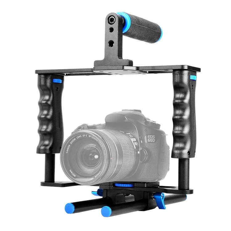 YELANGU C2 SLR Metal Crame Cage Camera Equipment Kit Agcuber Absorber Dubilisation Pour la Fabrication de Micro-films