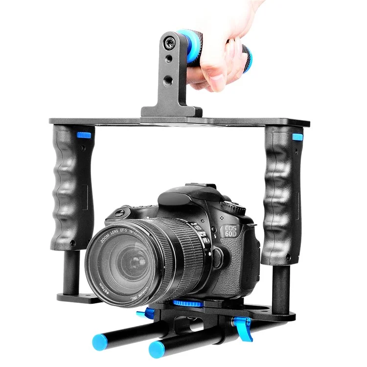 YELANGU C2 SLR Metal Crame Cage Camera Equipment Kit Agcuber Absorber Dubilisation Pour la Fabrication de Micro-films
