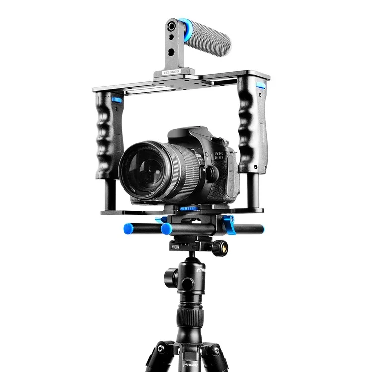 YELANGU C2 SLR Metal Crame Cage Camera Equipment Kit Agcuber Absorber Dubilisation Pour la Fabrication de Micro-films