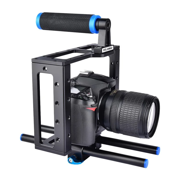 Estabilizador de Cámara de Video Yelangu C1 Cámara DSLR Cage Película Película de Video Película Hacer Estanterías de Carcasas Para Cajas Para Canon/Sony/Panasonic y Otras Cámaras