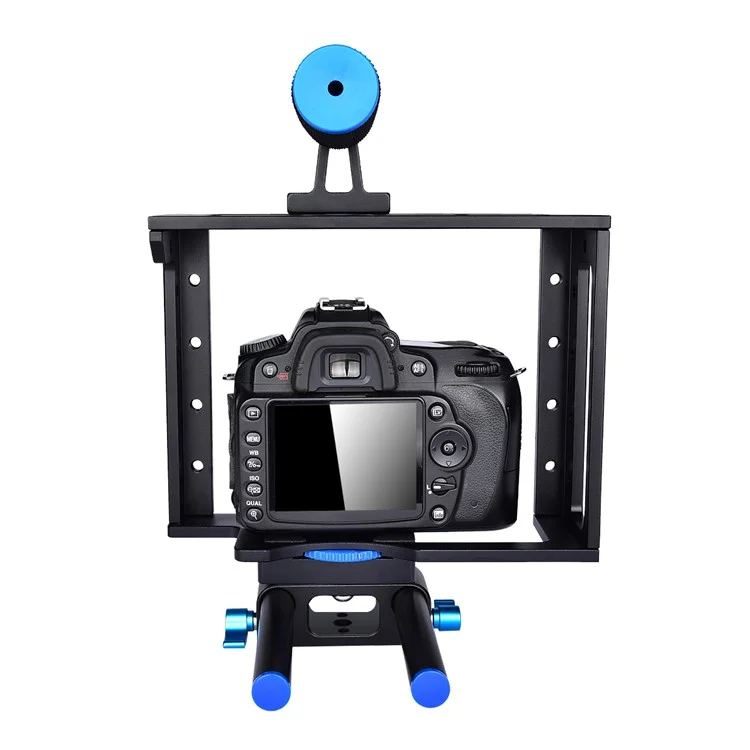 Estabilizador de Cámara de Video Yelangu C1 Cámara DSLR Cage Película Película de Video Película Hacer Estanterías de Carcasas Para Cajas Para Canon/Sony/Panasonic y Otras Cámaras