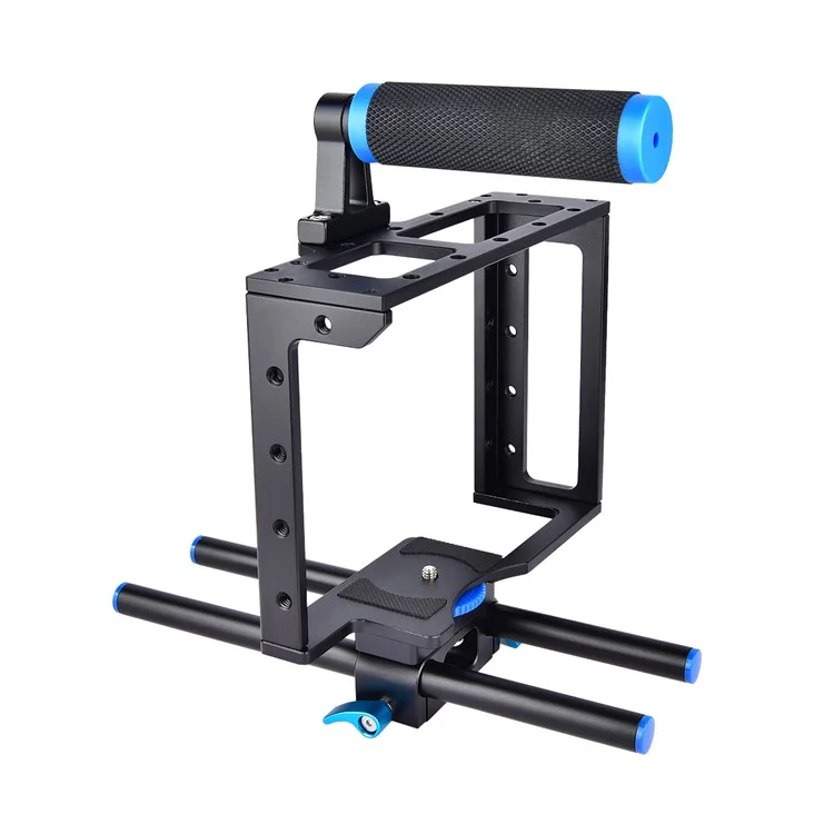 Estabilizador de Cámara de Video Yelangu C1 Cámara DSLR Cage Película Película de Video Película Hacer Estanterías de Carcasas Para Cajas Para Canon/Sony/Panasonic y Otras Cámaras