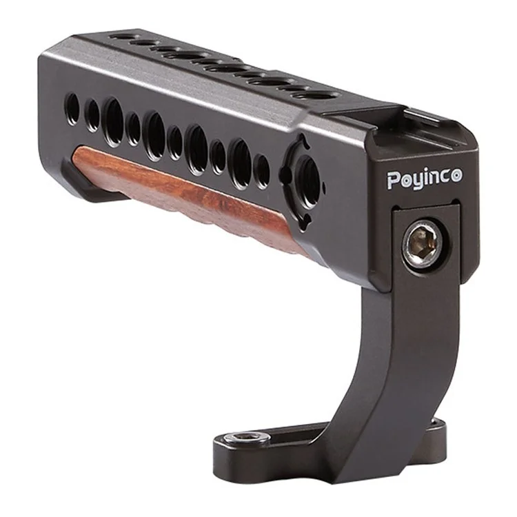 POYINCO JN-001 Camera Top Handle Grip with Cold Shoe Mount Adjustable Camera Handle for Digital DSLR Video Camera Cage - Bronze
