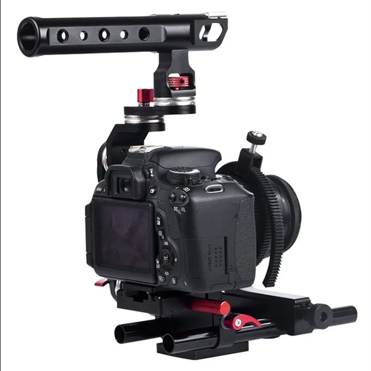 Poyinco Für Sony A7 Serie/ Nikon D810 Aluminiumlegierung Kamera Cage Kit Mit Top -griff -schnellfreisetzungsbasis