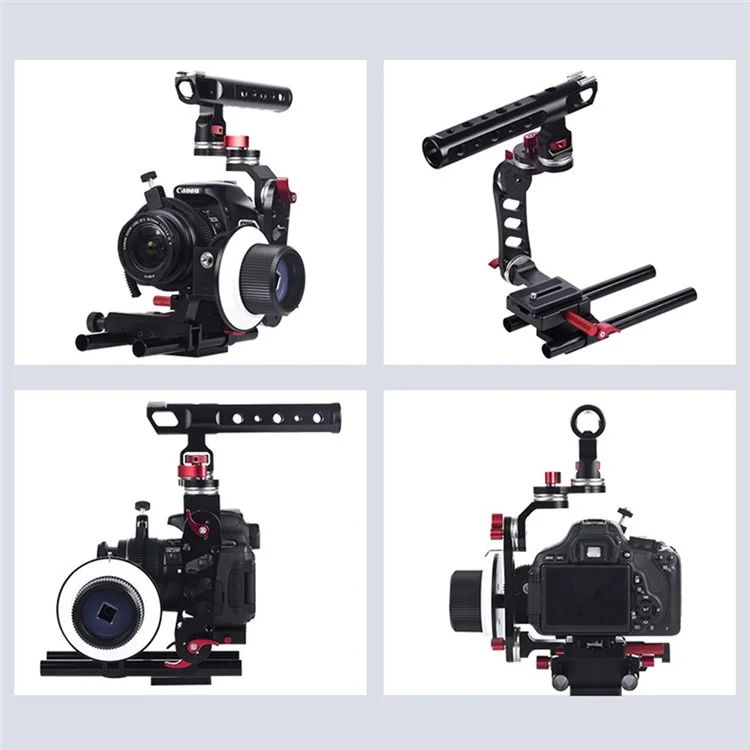 Poyinco Für Sony A7 Serie/ Nikon D810 Aluminiumlegierung Kamera Cage Kit Mit Top -griff -schnellfreisetzungsbasis
