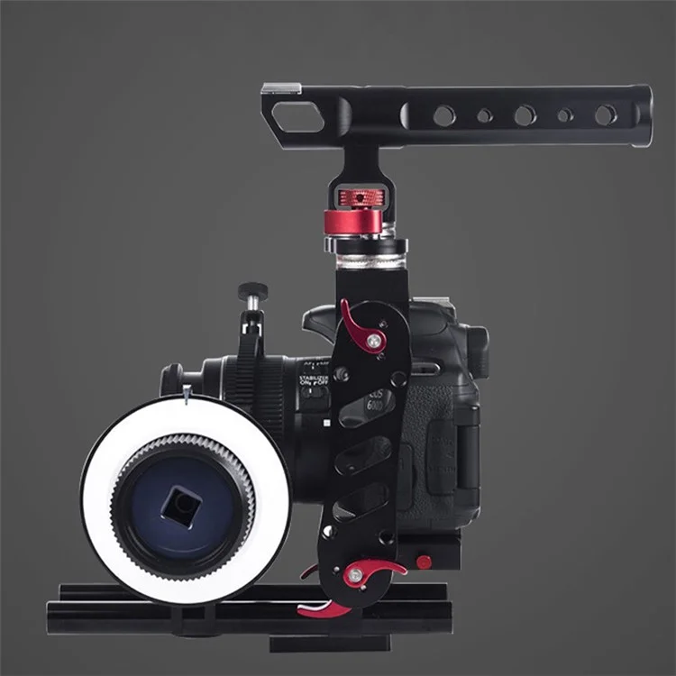 Poyinco Für Sony A7 Serie/ Nikon D810 Aluminiumlegierung Kamera Cage Kit Mit Top -griff -schnellfreisetzungsbasis