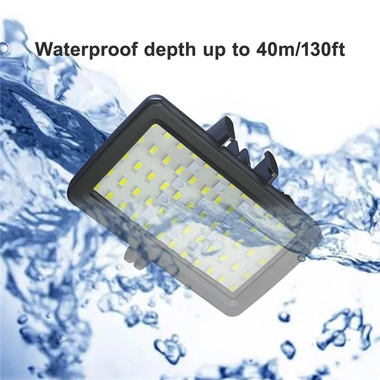 SL-20 Waterproof RGB Luz de Relleno 8 Modos LED Video Light Para Bucear Para GoPro Sargo Xiaoyi