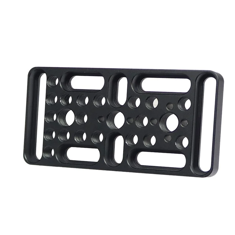 ZS45192-E1 Multifunction Camera Expansion Cheese Plate Mount Board 1/4 3/8 Hole Switching Plate Photography Accessories