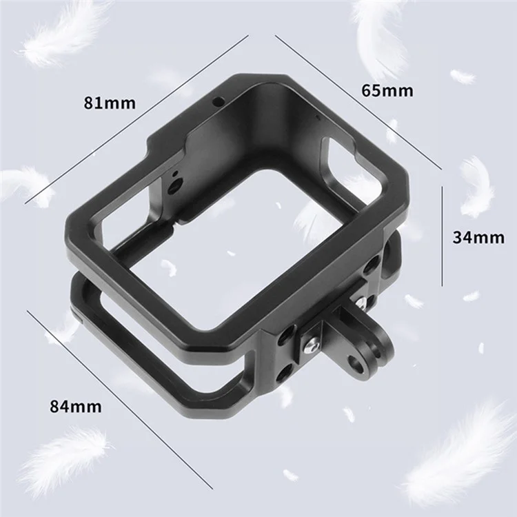 KF41279 Aluminum Alloy Camera Cage Protection Case for GoPro Hero 9/10 with Adapter Loop+UV Lens+Lens Cap