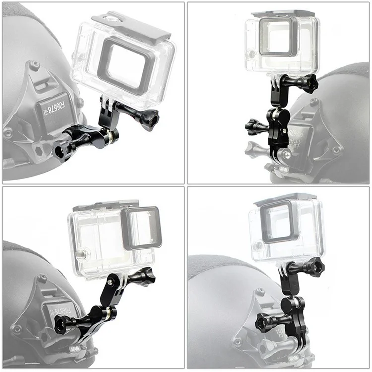 18789TW Adjustable Extension Arm Adapter Set for Gopro Hero 10/9/8 Series Long/Short Straight Joints Connector Magic Arm Metal Converter