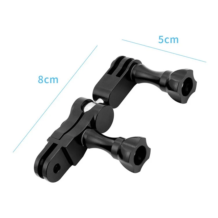 18789TW Adjustable Extension Arm Adapter Set for Gopro Hero 10/9/8 Series Long/Short Straight Joints Connector Magic Arm Metal Converter