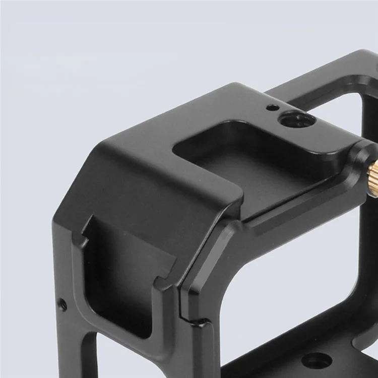 KF41279 Hard Aluminum Alloy Camera Cage Case for GoPro Hero 9/10 Extension Hot Shoe Mouth Case