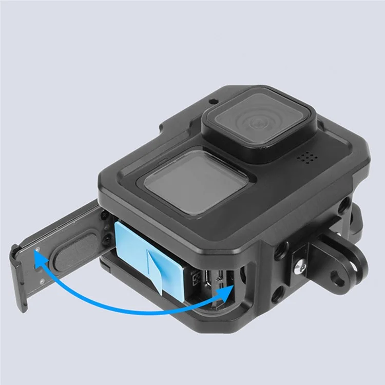 KF41279 Anti-Shake Aluminum Alloy Camera Protection Case Cage for GoPro Hero 9 / 10 / 11 / 12 / 13 with Adapter Loop