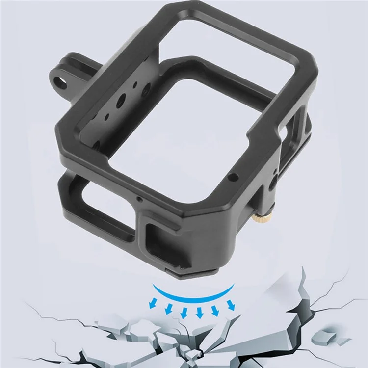 KF41279 Anti-Shake Aluminum Alloy Camera Protection Case Cage for GoPro Hero 9 / 10 / 11 / 12 / 13 with Adapter Loop