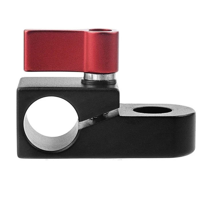F42850 Single Hole 15mm Rail Clamp Mount Rod Holder Camera Rig Rod Extension System Accessories - Red