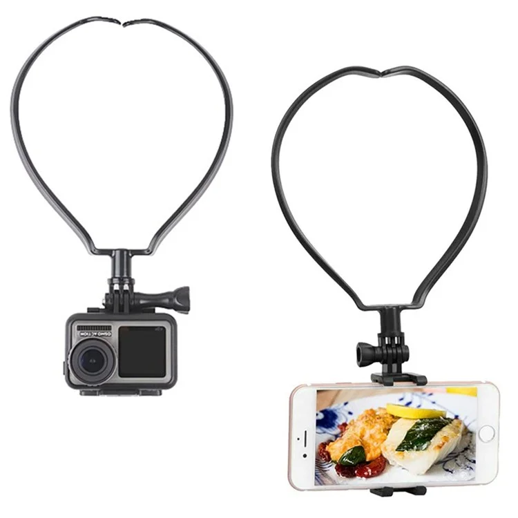 CN-89 Neck Mount Stand for GoPro Hero 10/9/8 Action Camera Phone Neck Strap Bracket