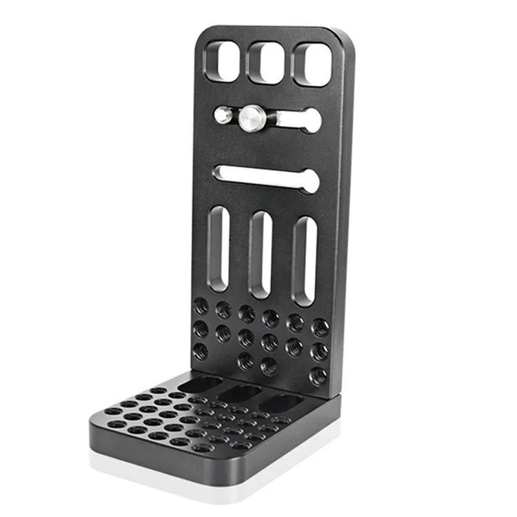 Support de caméra SLR universel L130A 1/4 pouce Plaque de montage en alliage d'aluminium verticale pour prise de vue