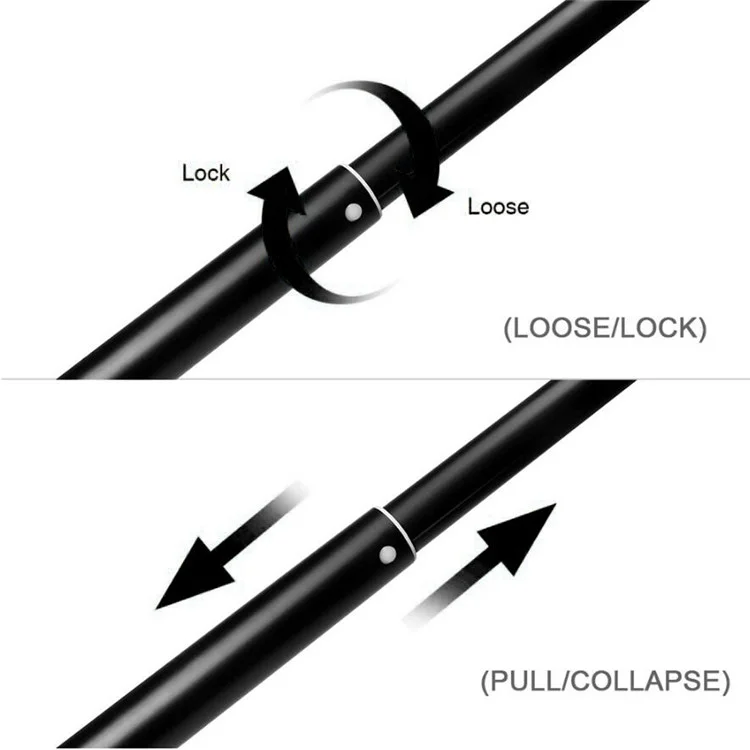 L38111 1,11 m Motorrad-Fahrrad-Unsichtbarer Selfie-Stick Lenkerhalterung mit 1/4-Zoll-Schraube für Insta360 One X2/RS-Kamera