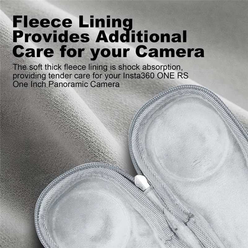 AMAGISN For Insta360 ONE RS 1-inch Panoramic Camera EVA+Cloth Drop-proof Case Portable Camera Protective Bag