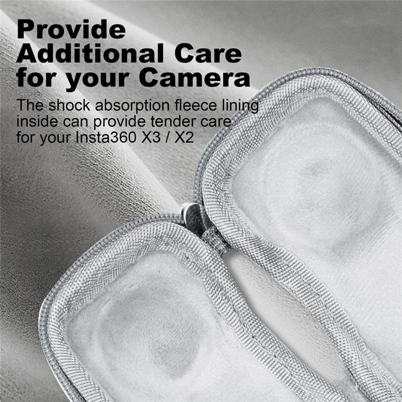 AMAGISN For Insta360 X3 / X2 Shockproof Camera Bag Portable EVA+Cloth Camera Protective Bag