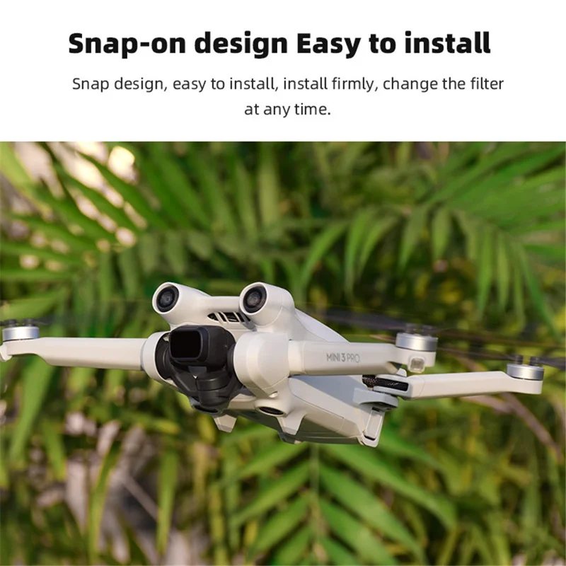 BRDRC Para DJI Mini 3 Pro UV / CPL / Filtro ND de Vidro Óptico Plástico + Drone Camera Lens Filter - CPL