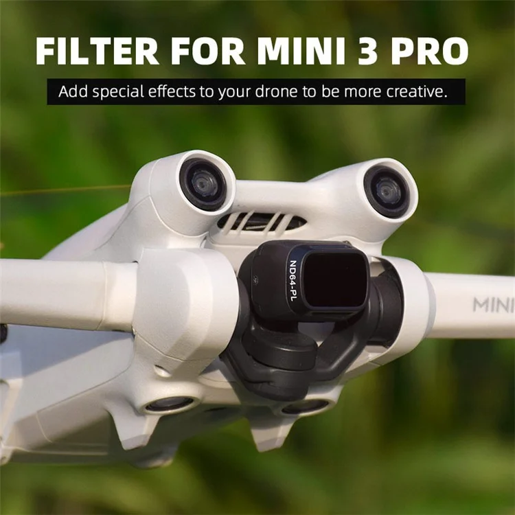 BRDRC Pour DJI Mini 3 Pro UV / CPL / Filtre ND Plastique + Verre Optique Filtre d'objectif de caméra Drone - ND32-PL